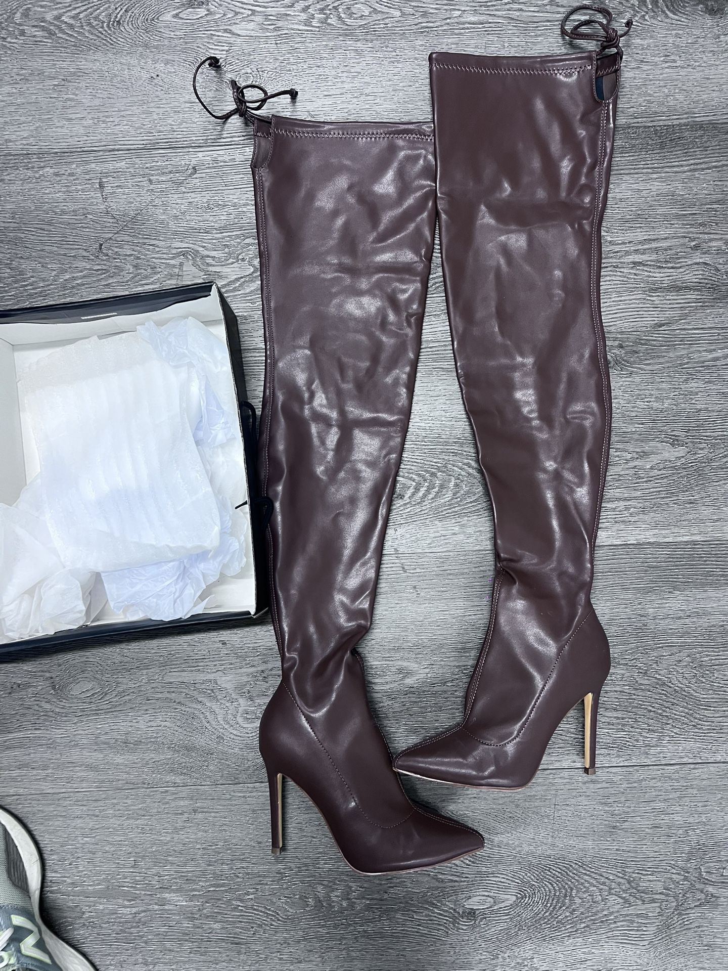 Brown thigh High Boots Fashion nova