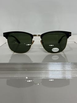 David Beckham 7057FS Matte Black Gold Metal Retro Sunglasses 