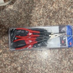 Knipex 2 Pc. Extra Long Needle Nose Pliers Set With Pouch