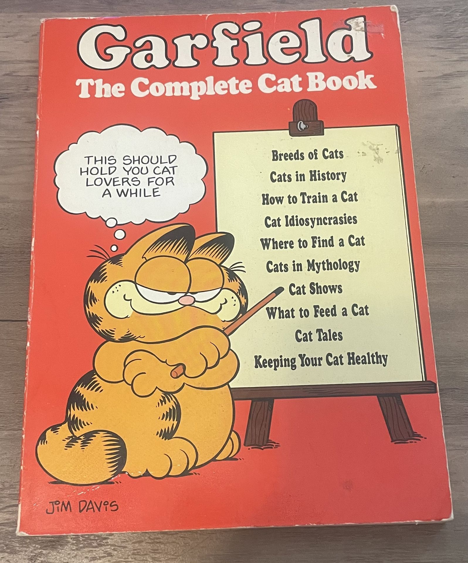 Vintage Garfield The Complete Cat Book by Jim Davis 1981 Paperback 