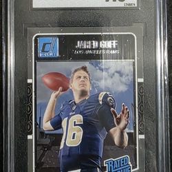 2016 Donruss Jared Goff Graded Rookie Card SGC 9.5 