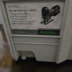 Festool Cordless Jigsaw With 5 Batterys