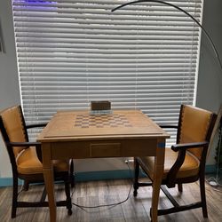 Chess Table with two chairs