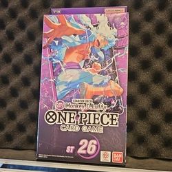 One Piece Card Game Monkey D Luffy Starter Deck Bandai English ST-26 Sealed