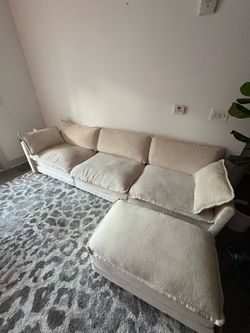 Cream sofa