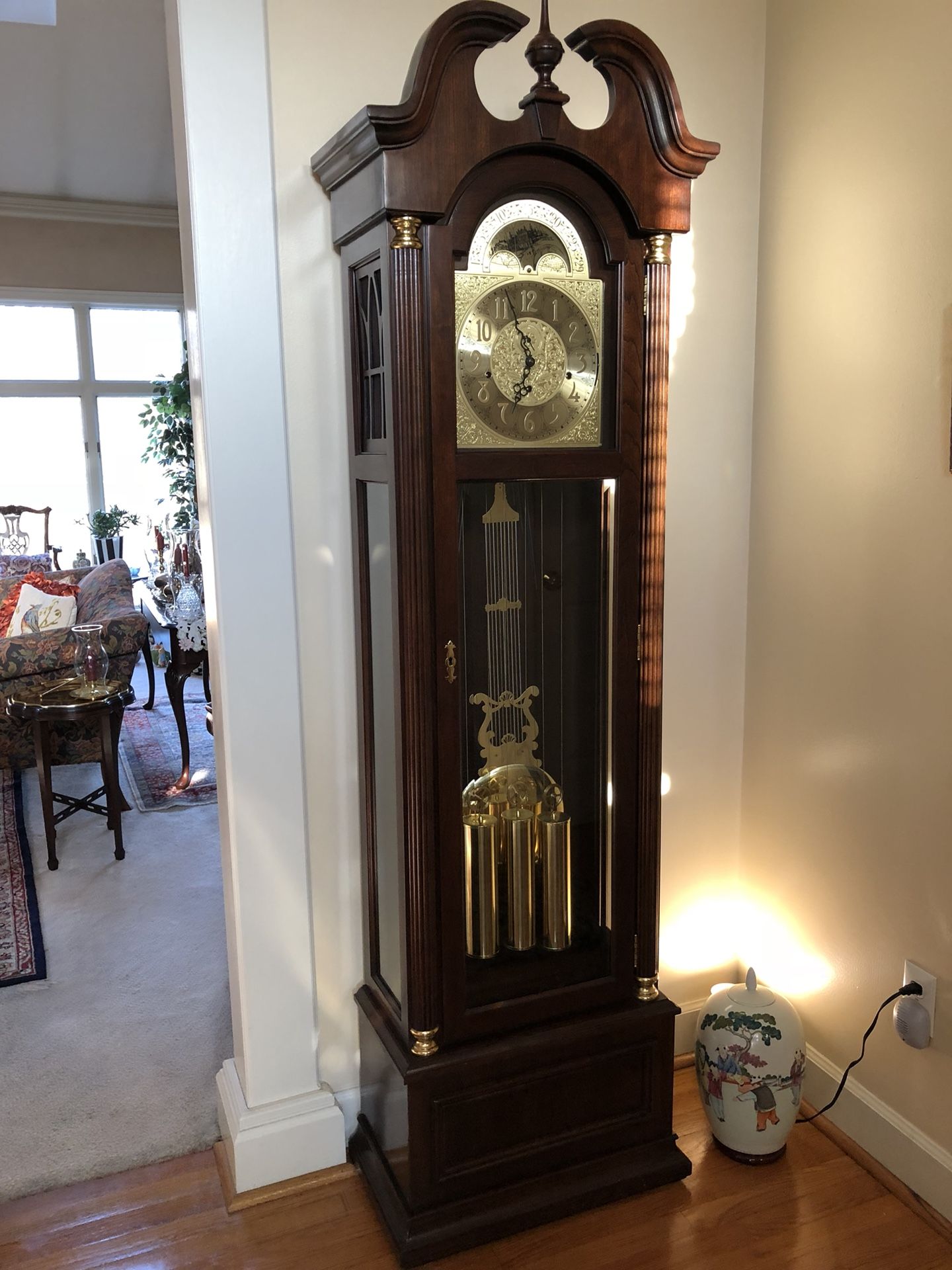 Grandfather clock from Ethan Allen