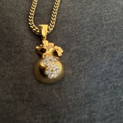 10k franco 10k diamond pendant 