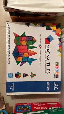 Magna-Tiles Clear Colors 37-Piece Set