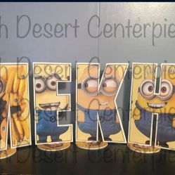 MINIONS LETTERS AND NUMBERS