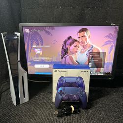 Ps5 Slim Disc 1TB Console with Box Controller Cables