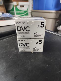 10 - Sony DVC Digital Video Cassette Tapes 60min