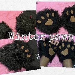 Black and Brown Paws for the winter! 