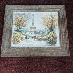 Set of two watercolor prints by Claude Ducollet.