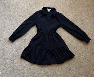Long-Sleeve Tiered Dress