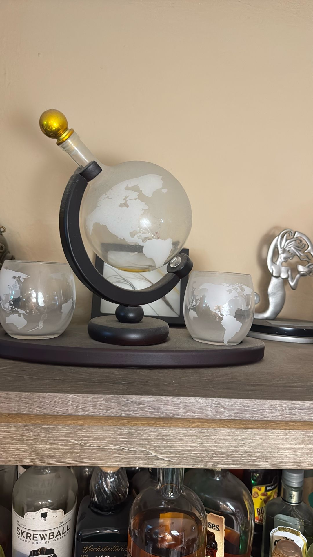 Globe Whiskey Decanter