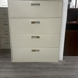 OFFICE/HOME FILE CABINET 4 DRAWERS LATERAL METAL FILE 