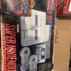 Super NES Super Set Special Offer With Mario Paint Bundle In Original Box 