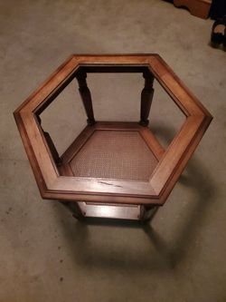 Wood End Table