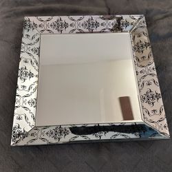 Art Deco Styled Tray/Wall Mirror 20”x20”