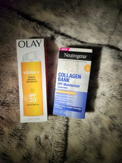 Olay Vitamin C Moisturizer & Neutrogena Collagen Bank SPF 30 Bundle