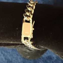 8" Silver Cuban Chain Bracelet 