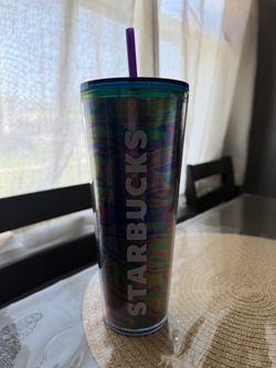 Starbucks Iridescent Cold Cup Tumbler with Straw
