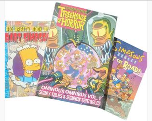 The Simpsons Graphic Novel & Comic Book Lot - 3 Books (Treehouse of Horror Omnibus)