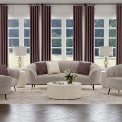 New Sofa And Loveseat 3 PCs Beige 