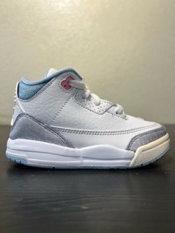 Toddler Air Jordan 3 Retro "White Cobalt Bliss" MIX MATCH Size 8c/10c