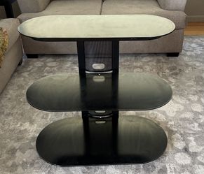 Bell’O 3-Tier Tempered Glass Entertainment Stand