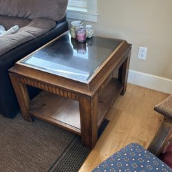 Matching Glass End Tables 