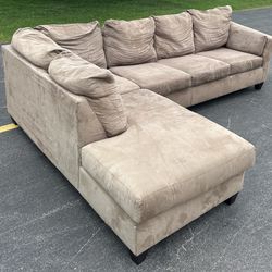 Brown Sectional Couch Set 
