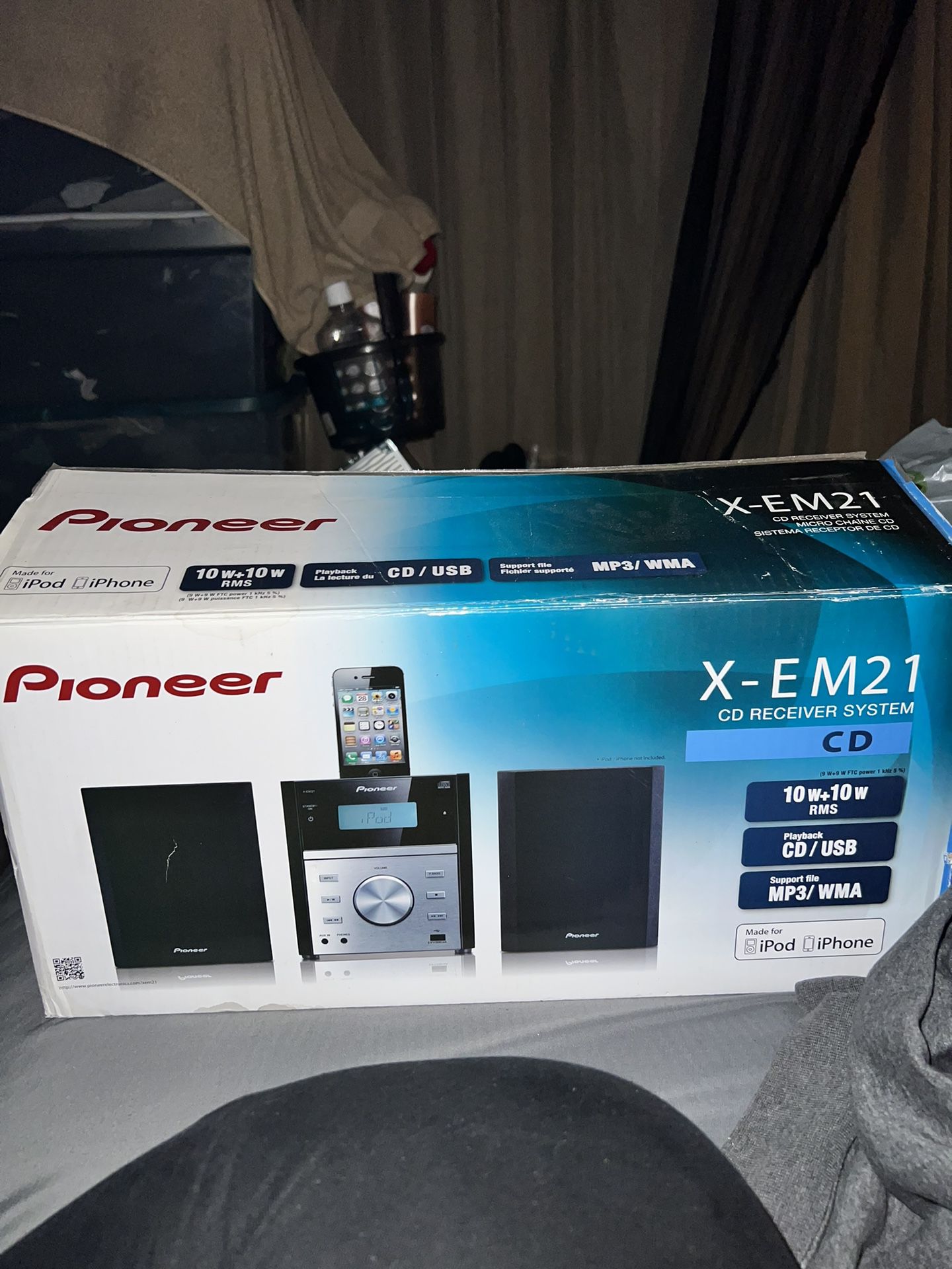 Pioneer X-EM21 Stereo System For Ipods/iPhones 
