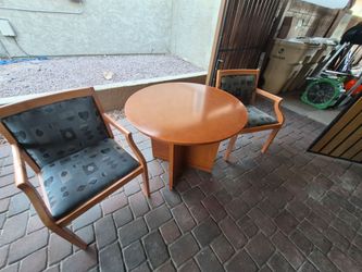 2 chairs n table