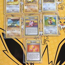 First Edison shadowless Pokemon cards