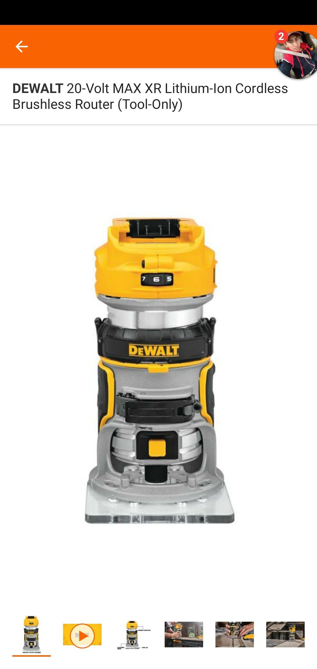 DEWALT 20-Volt MAX XR Lithium-Ion Cordless Brushless Router (Tool-Only)