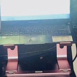 Metal Pink Laptop/keyboard Stand 