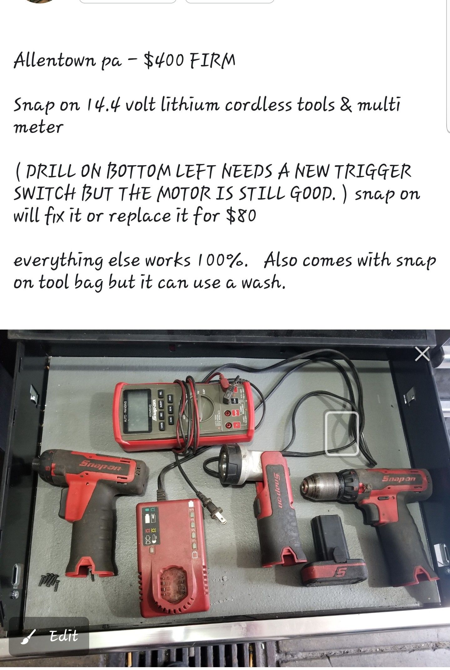 Snap on tools