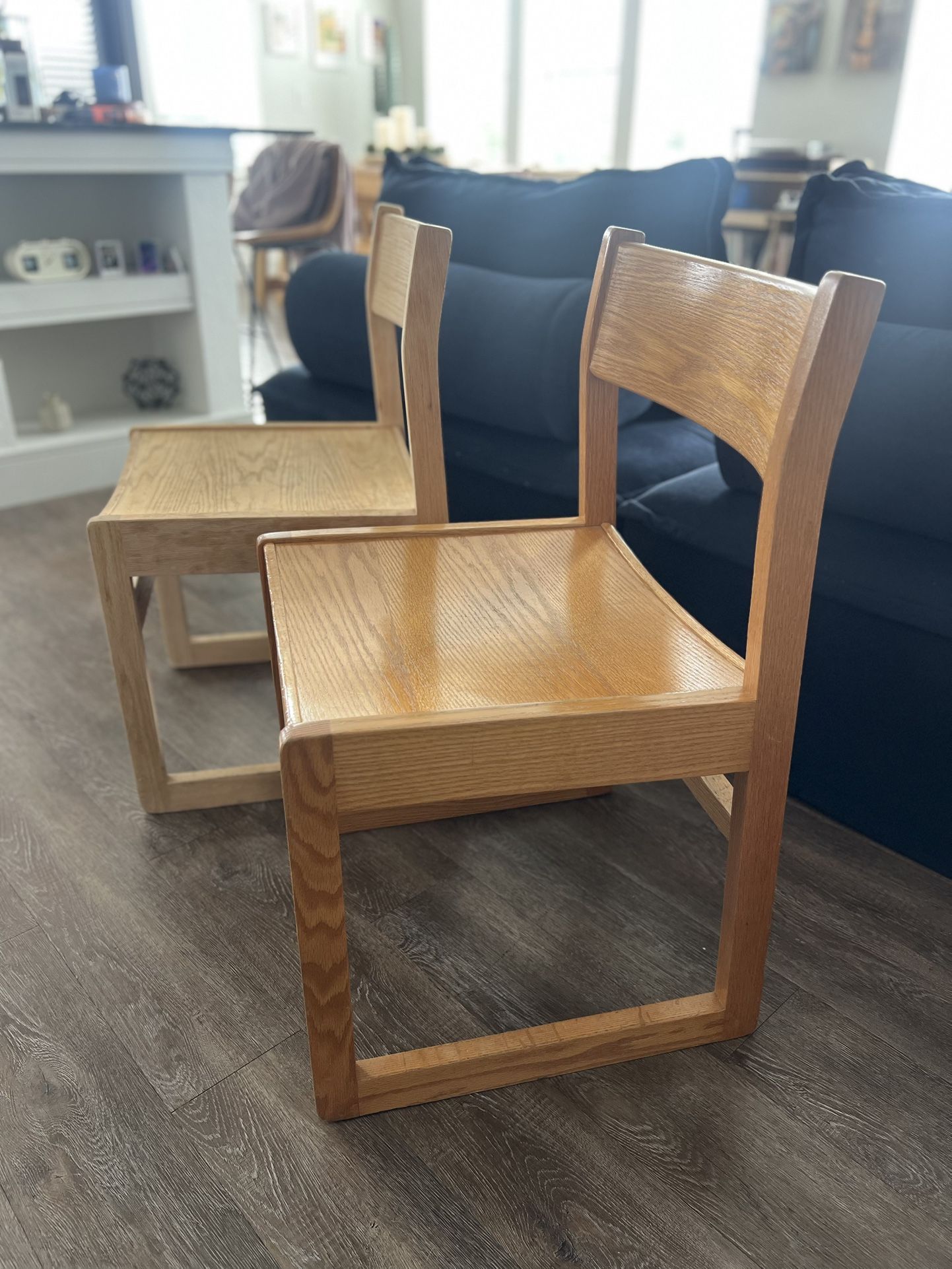 Set Of 2 Wooden Chairs