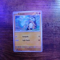 Cubone Pokemon Card 076/159
