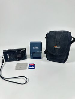 Canon PowerShot ELPH 310 HS Digital Camera 12.1MP 8x Zoom Black SD Case Charger ✅