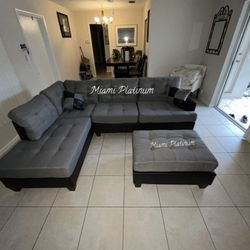 Sectional With Ottoman /// Financing Available 