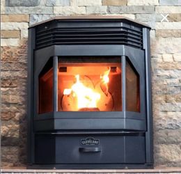 Cleveland Iron Works Bayfront Pellet Stove - 66lb Hopper