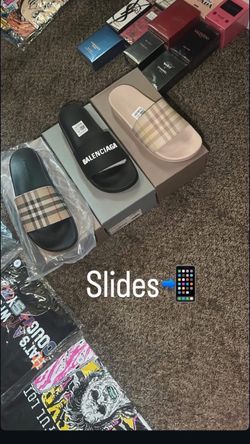 Balenciaga and Burberry Slides Bundle