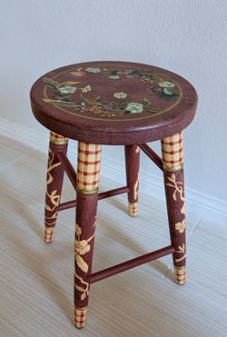 Tracy Porter Hand Painted Stool