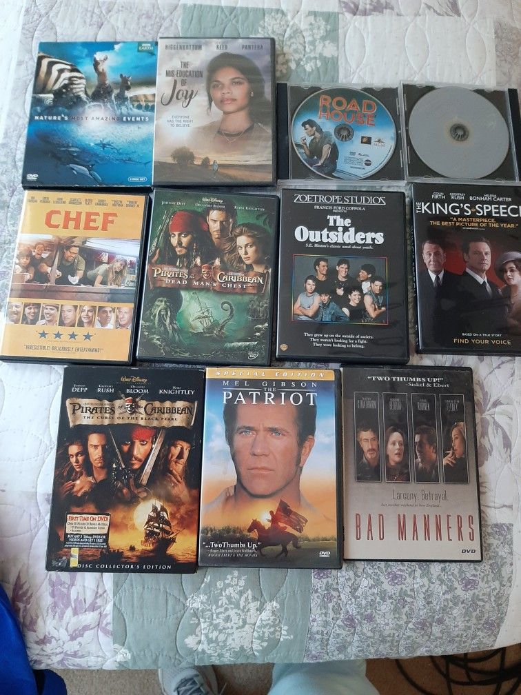 DVD Movies...only Watched Once. $5.00 Each