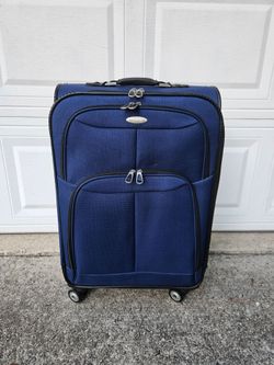 Samsonite Expandable 4 wheels Spinner Luggage Suitcase Blue