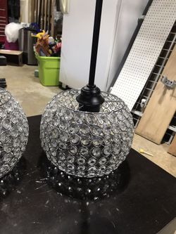 Crystal bling pendant lights