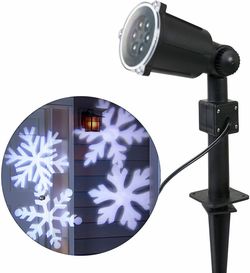 Christmas Snowflake Projector Lights Outdoor, Led Snowflake Light for Outdoor Indoor Xmas Holiday Party Patio Garden Halloween Decoration Decor