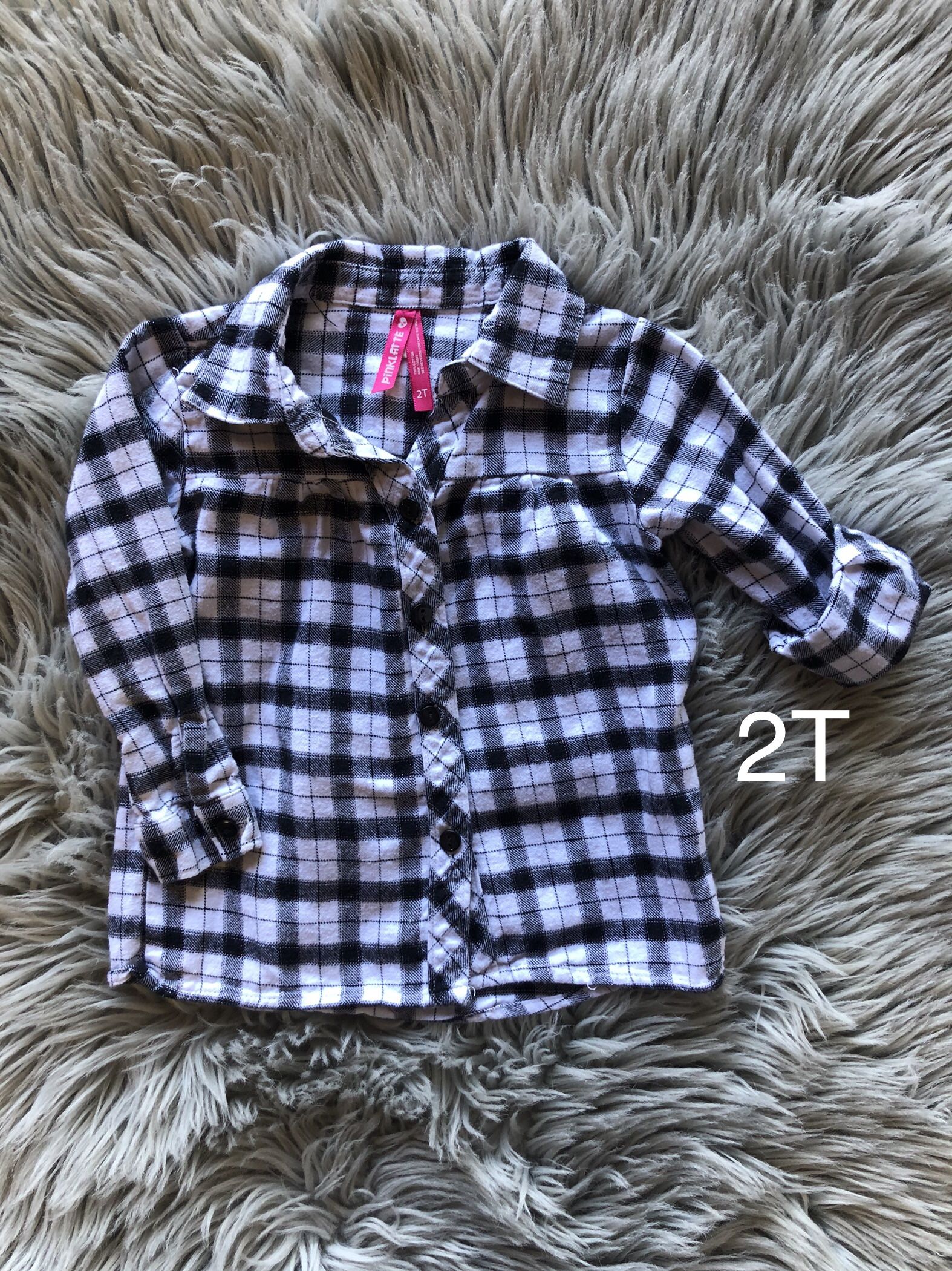 Toddler Girl Flannel Shirt 2T
